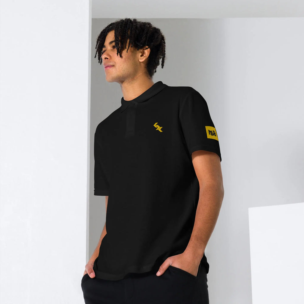 Unisex pique polo shirt "YELLOW LABEL" by NLB VINTAGE NLB VINTAGE