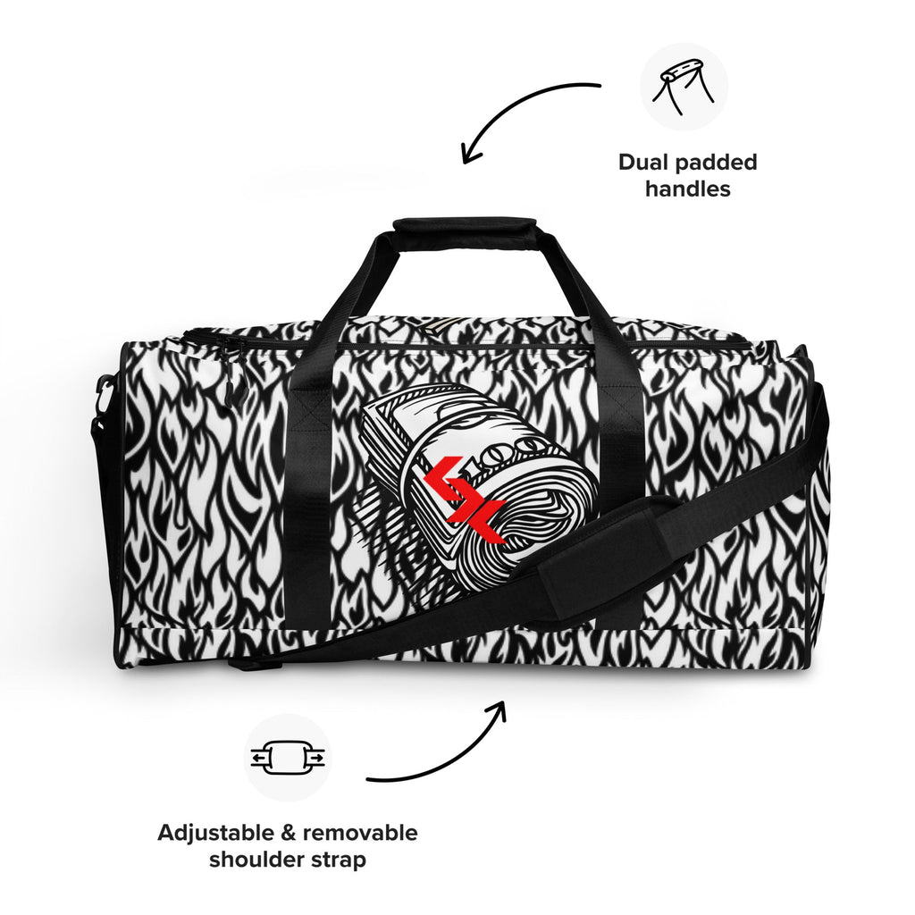 Duffle Bag "Bürnin Mønëy" by NLB VINTAGE NLB VINTAGE