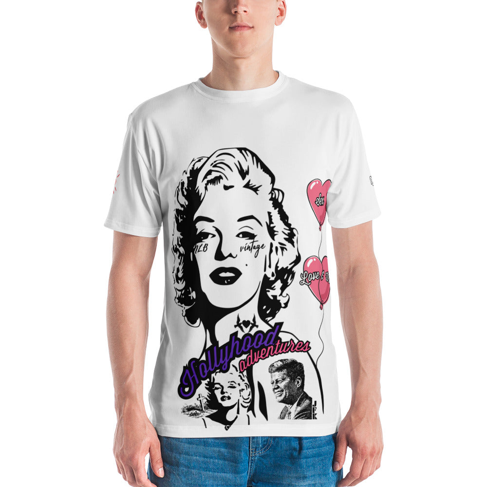 NLB VINTAGE "Hollyhood" ×MARILYN&JFK× Men's t-shirt NLB Vintage 