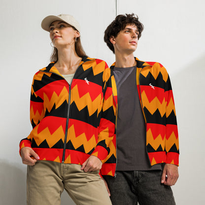 Unisex track jacket "Tang Orange" by NLB VINTAGE NLB VINTAGE