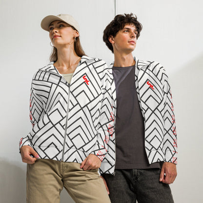 Unisex track jacket "AR-Whitë" by NLB VINTAGE NLB VINTAGE