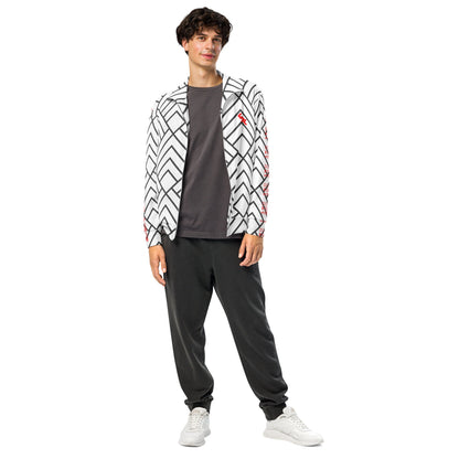 Unisex track jacket "AR-Whitë" by NLB VINTAGE NLB VINTAGE