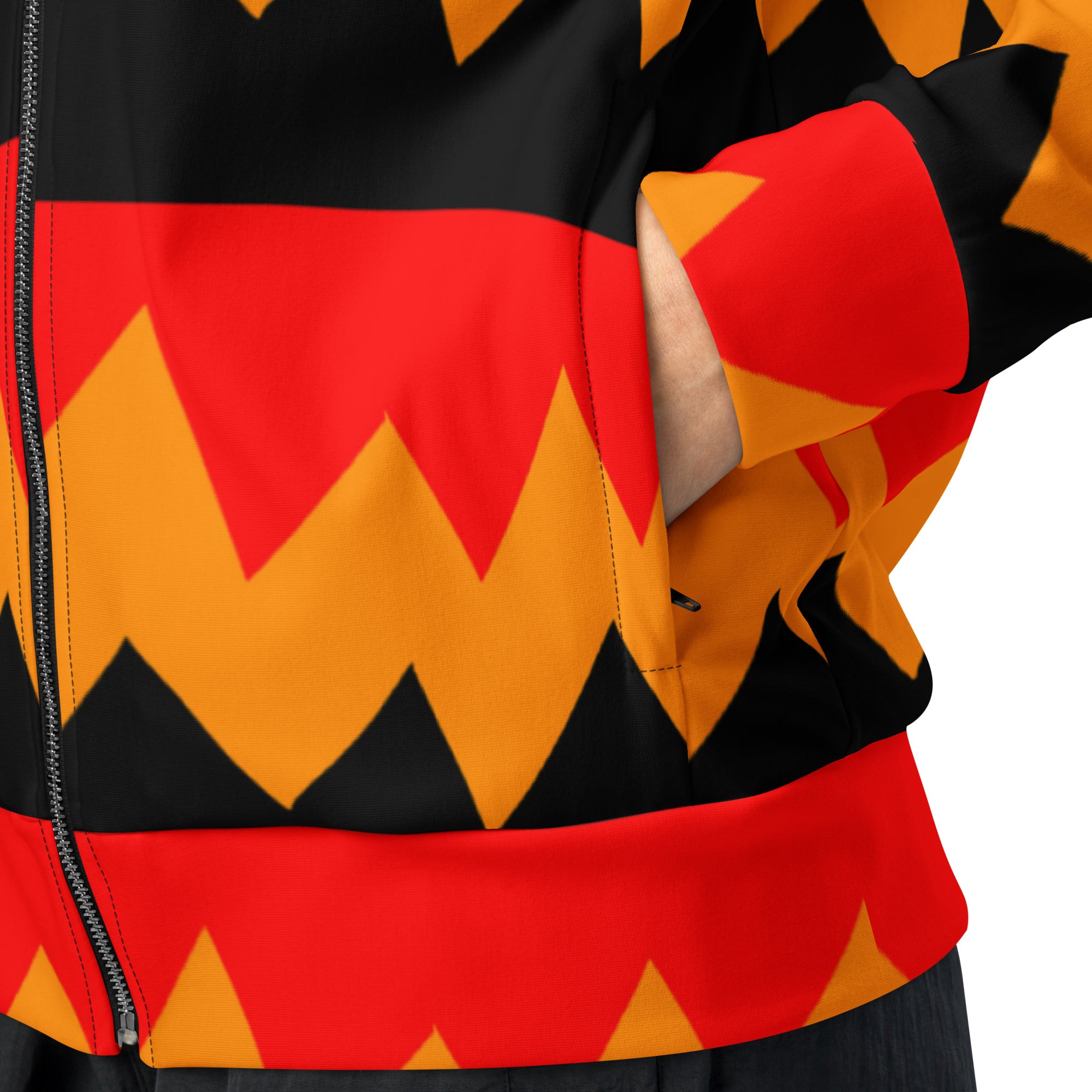 Unisex track jacket "Tang Orange" by NLB VINTAGE NLB VINTAGE