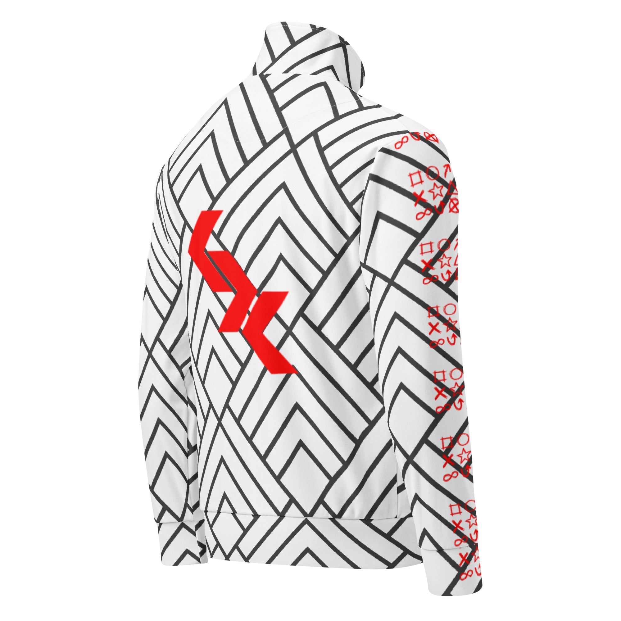 Unisex track jacket "AR-Whitë" by NLB VINTAGE NLB VINTAGE