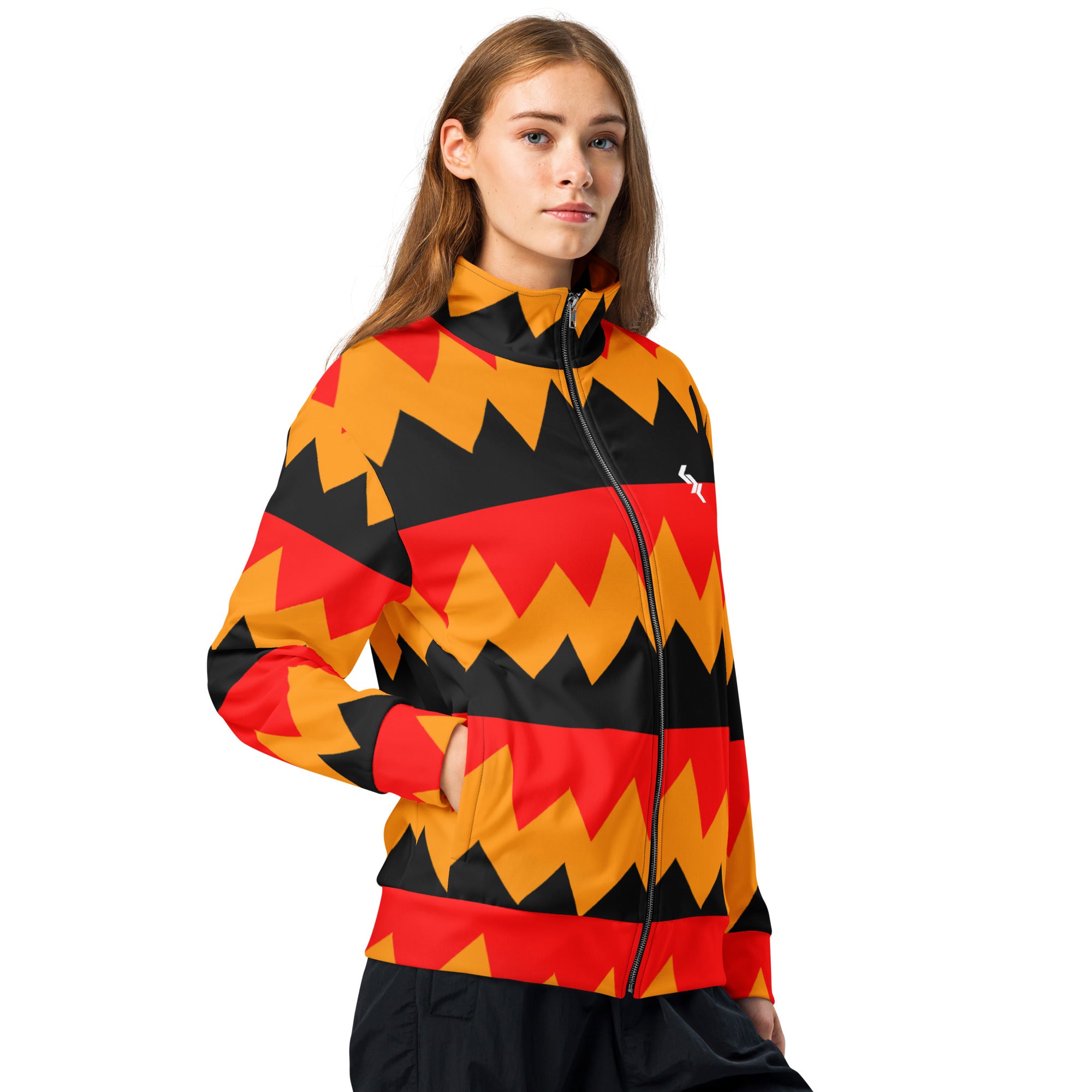 Unisex track jacket "Tang Orange" by NLB VINTAGE NLB VINTAGE