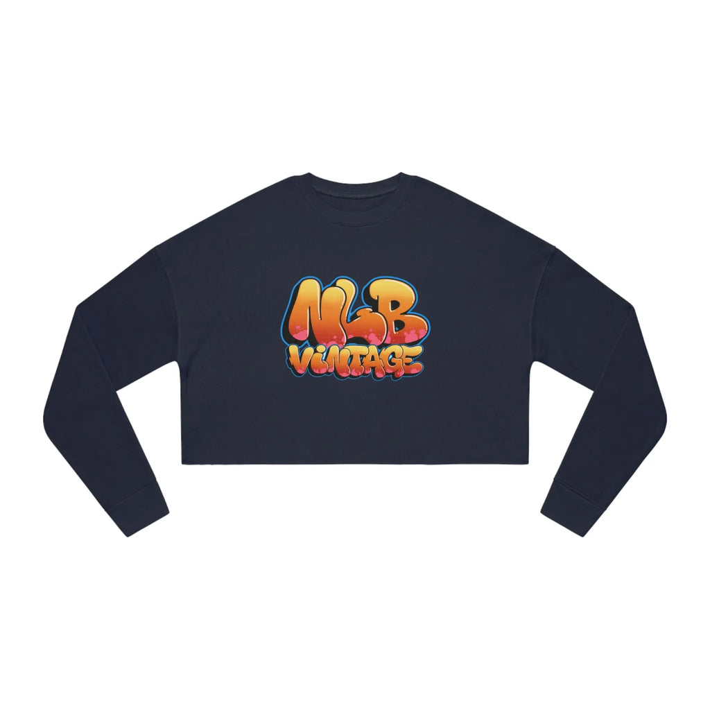 NLB Vintage Lady Cropped Sweatshirt Printify