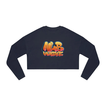 NLB Vintage Lady Cropped Sweatshirt Printify