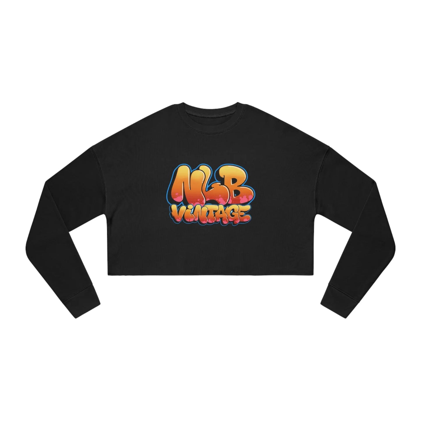 NLB Vintage Lady Cropped Sweatshirt Printify