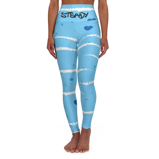 NLB VINTAGE ''STEADY'' High Waisted Yoga Leggings (AOP) - Image #1