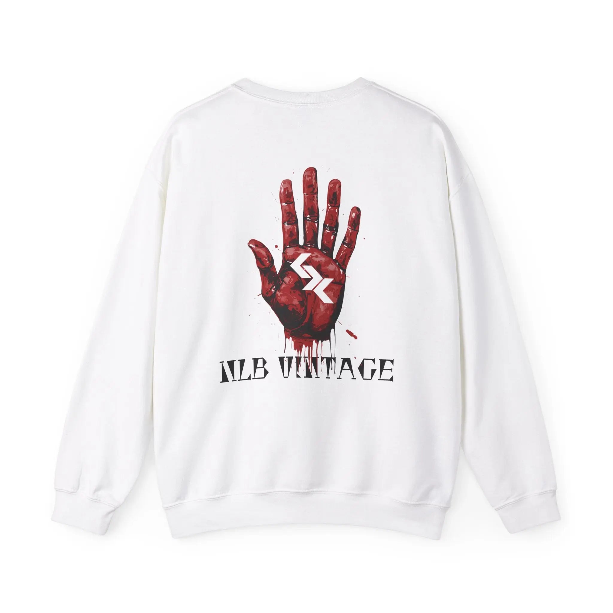 Unisex Heavy Blend™ Crewneck Sweatshirt "Blood on my hands" by NLB VINTAGE Printify