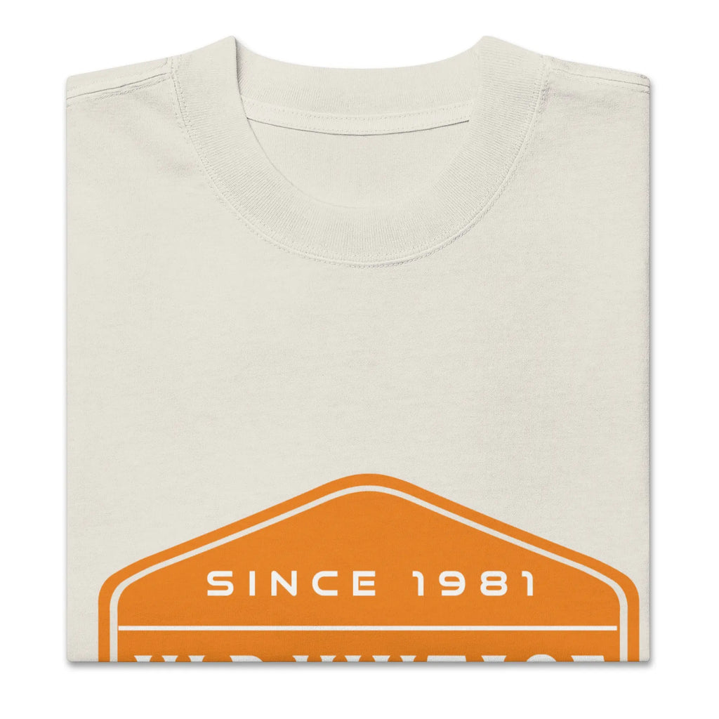 "NEVER LEFT BEHIND" Oversized faded t-shirt by NLB VINTAGE NLB VINTAGE