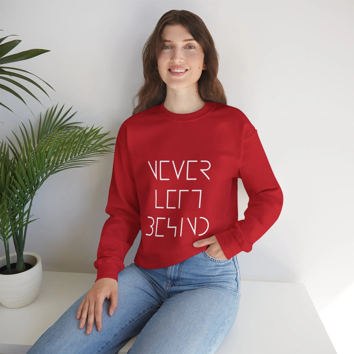 "NEVER LEFT BEHIND" Unisex Heavy Blend™ Crewneck Sweatshirt by NLB VINTAGE Printify