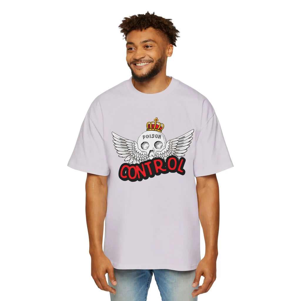 Men's "POISON CONTROL" Heavy Oversized Tee by NLB VINTAGE Printify