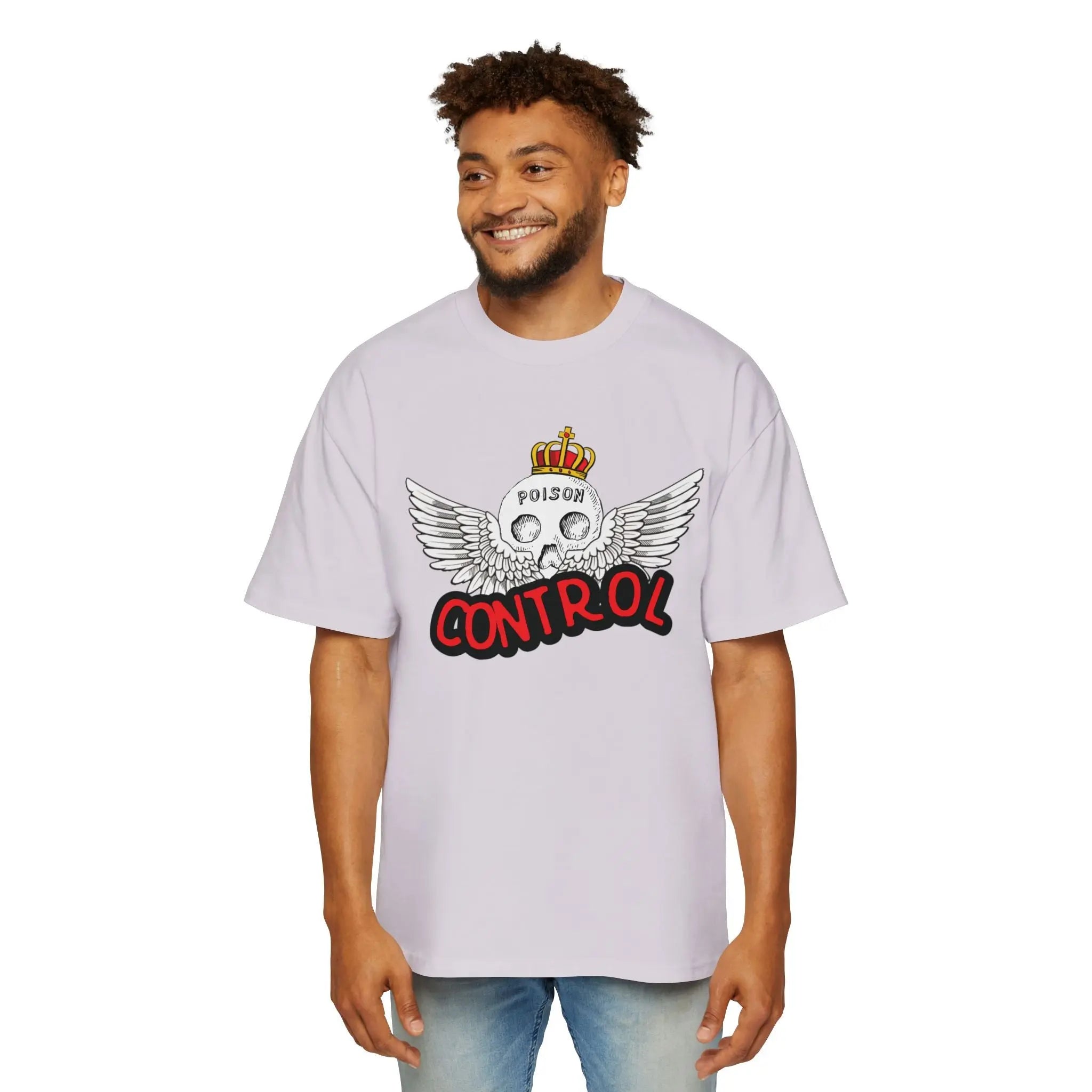 Men's "POISON CONTROL" Heavy Oversized Tee by NLB VINTAGE Printify