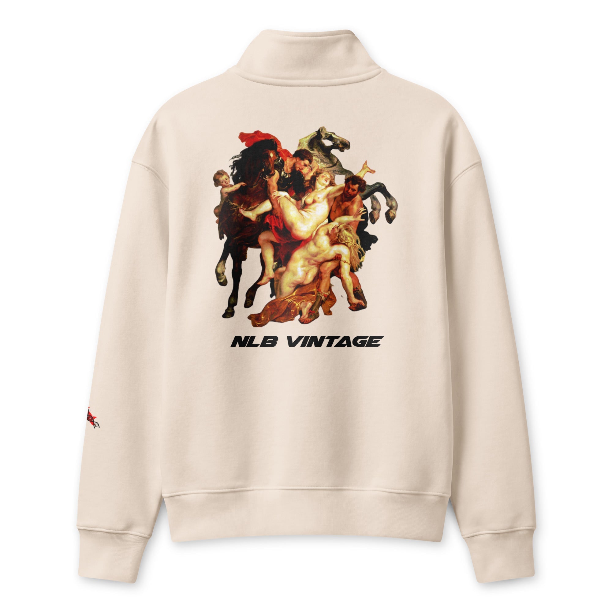 Unisex half-zip pullover by NLB VINTAGE "FRESCOE" NLB VINTAGE