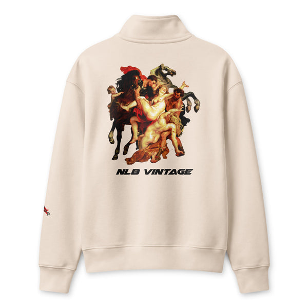 Unisex half-zip pullover by NLB VINTAGE 