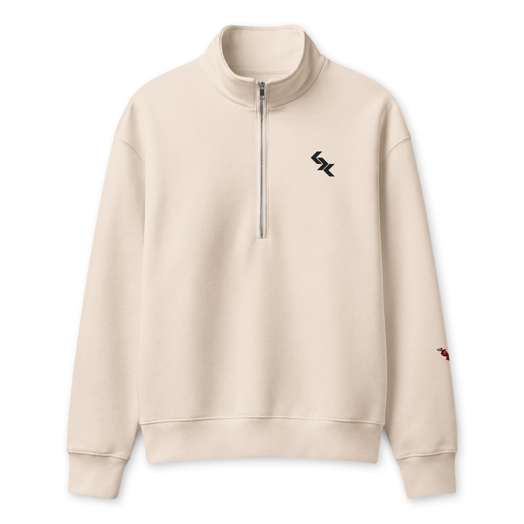 Unisex half-zip pullover by NLB VINTAGE "FRESCOE" NLB VINTAGE