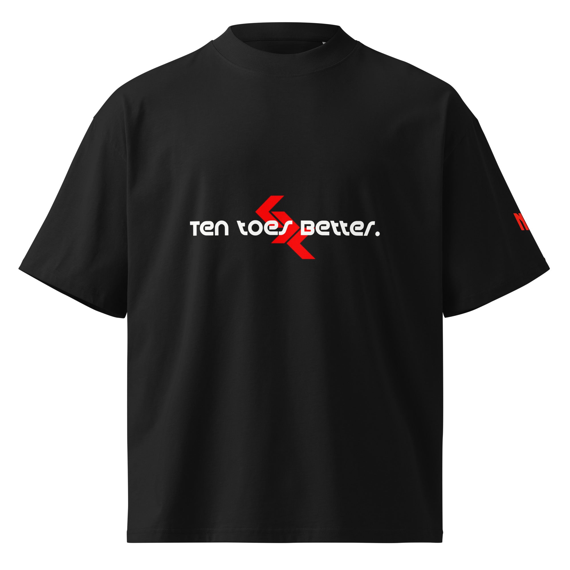 Unisex organic oversized high neck t-shirt by NLB VINTAGE "TTB" NLB VINTAGE