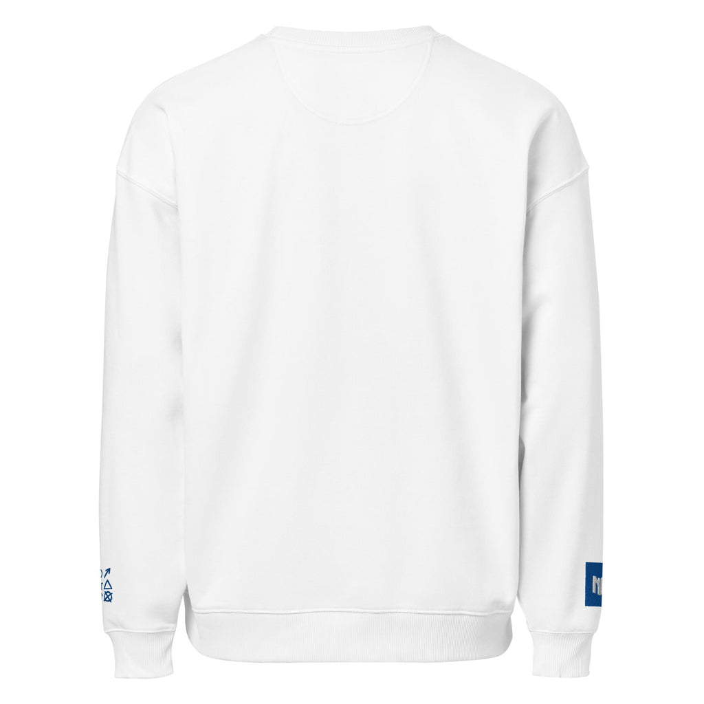 Unisex organic oversized sweatshirt "The Perfect Blues" by NLB VINTAGE NLB VINTAGE