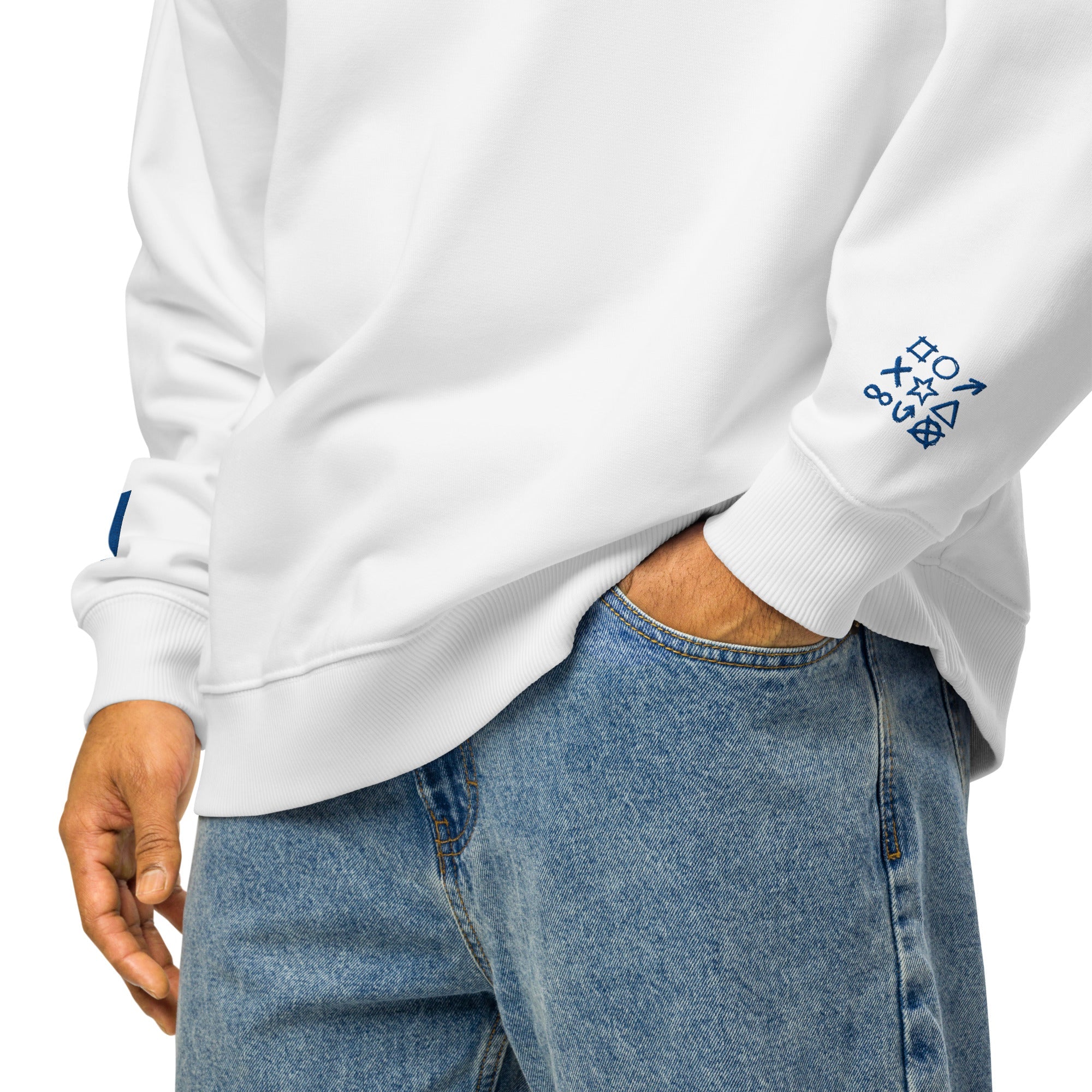 Unisex organic oversized sweatshirt "The Perfect Blues" by NLB VINTAGE NLB VINTAGE