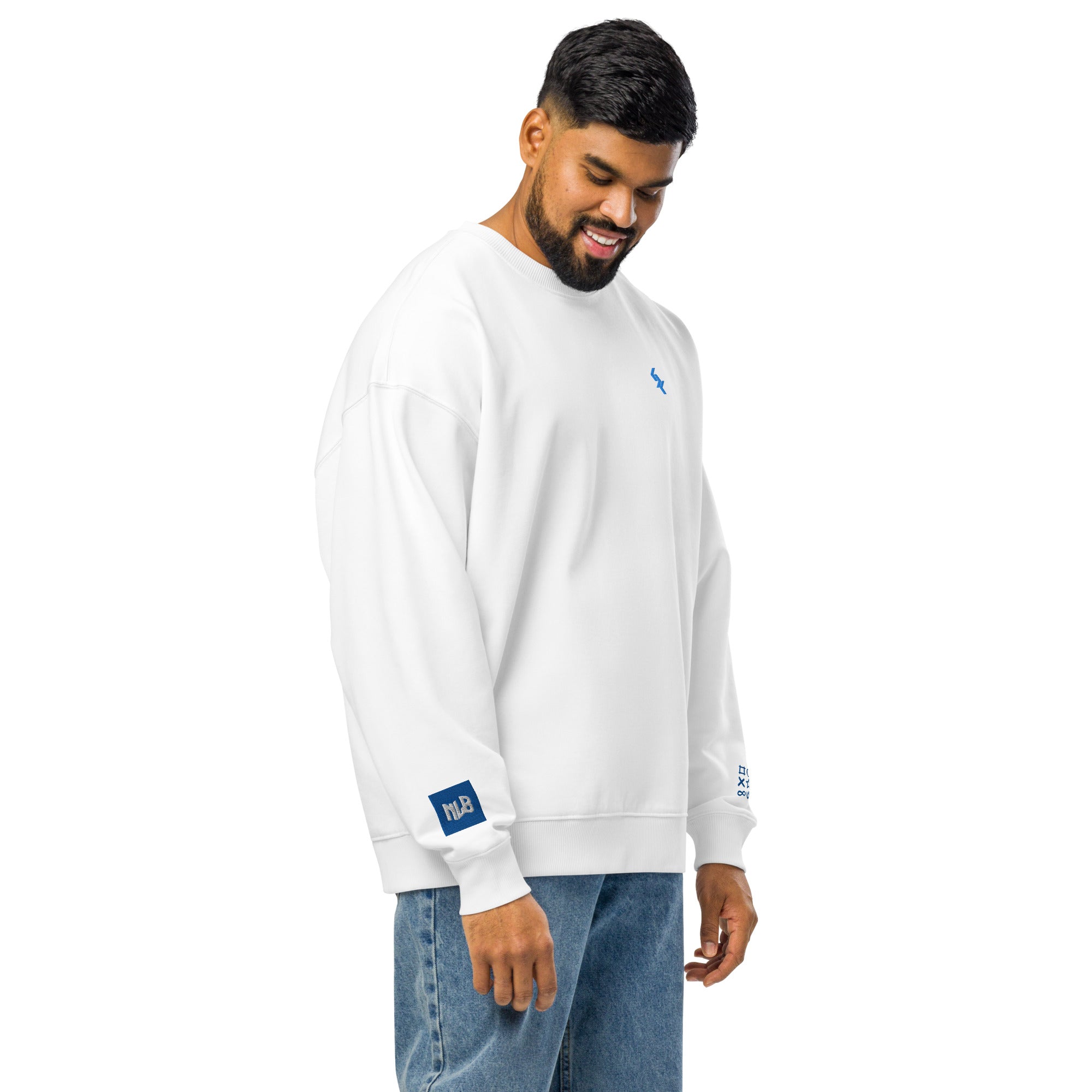 Unisex organic oversized sweatshirt "The Perfect Blues" by NLB VINTAGE NLB VINTAGE