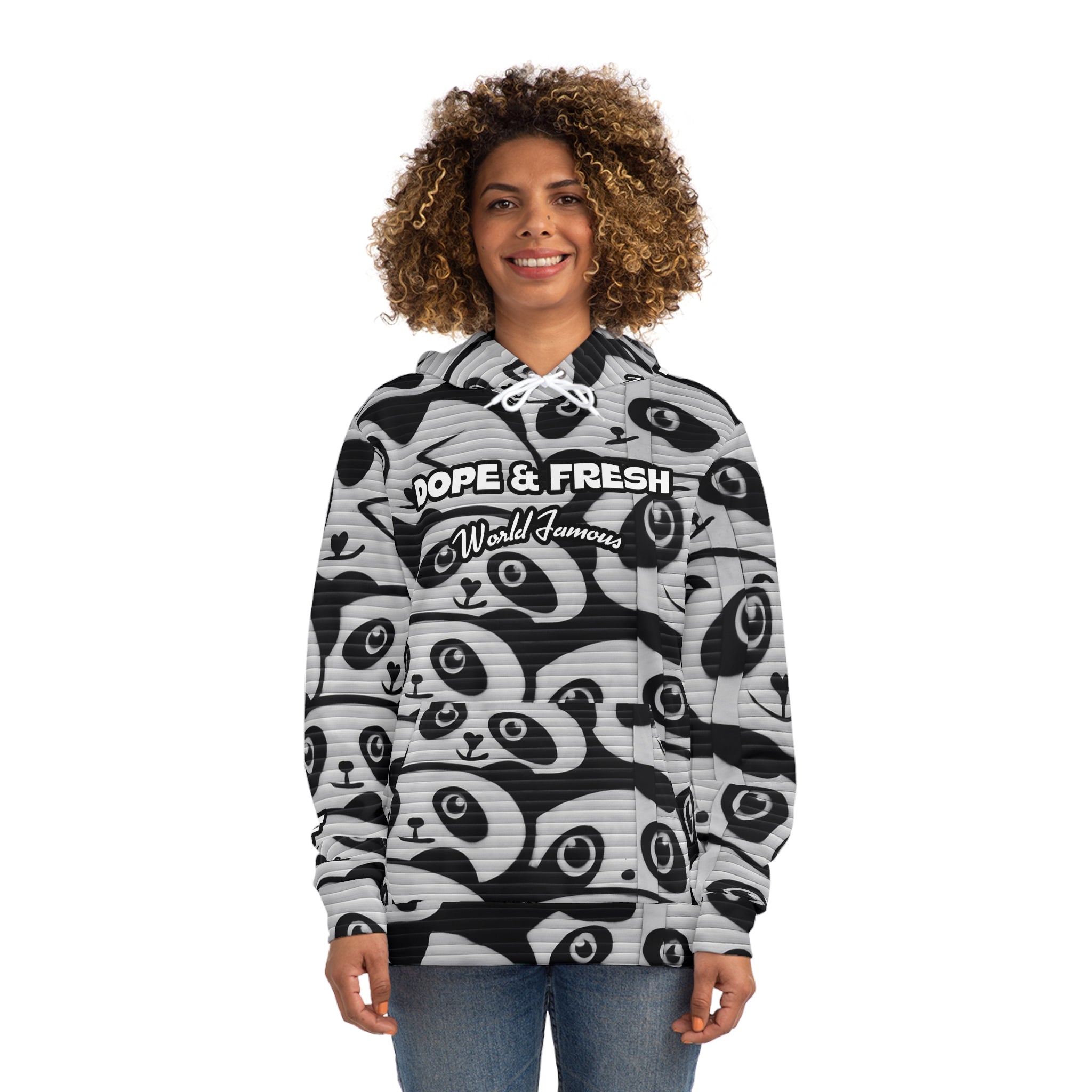 NLB Vintage - Panda Fashion Hoodie Printify