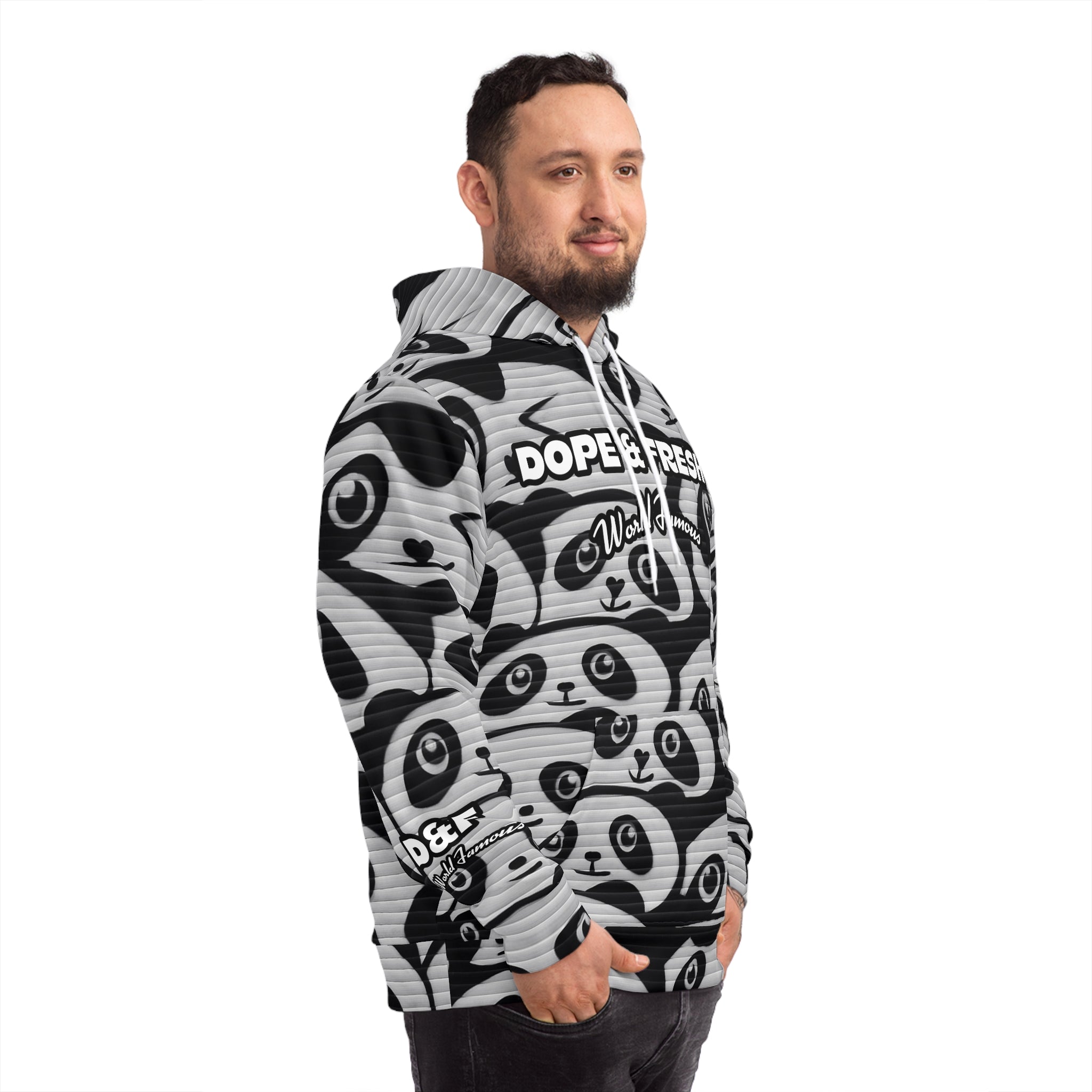 NLB Vintage - Panda Fashion Hoodie Printify