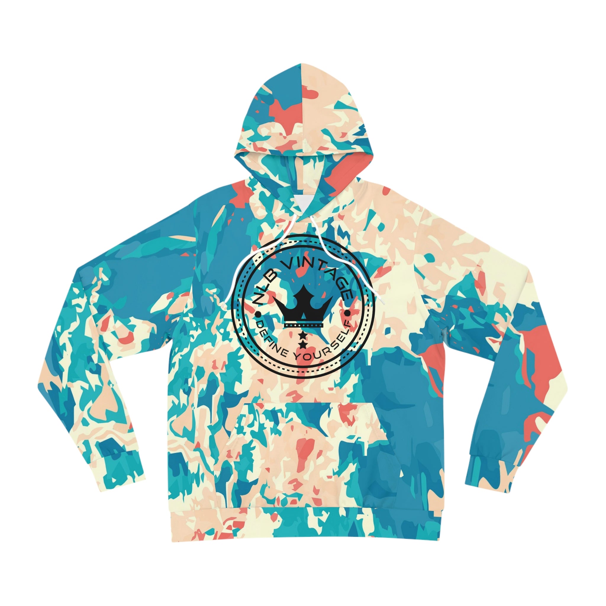 NLB Vintage "Define Yourself" Colorway ×SP23× AOP Fashion Hoodie Printify