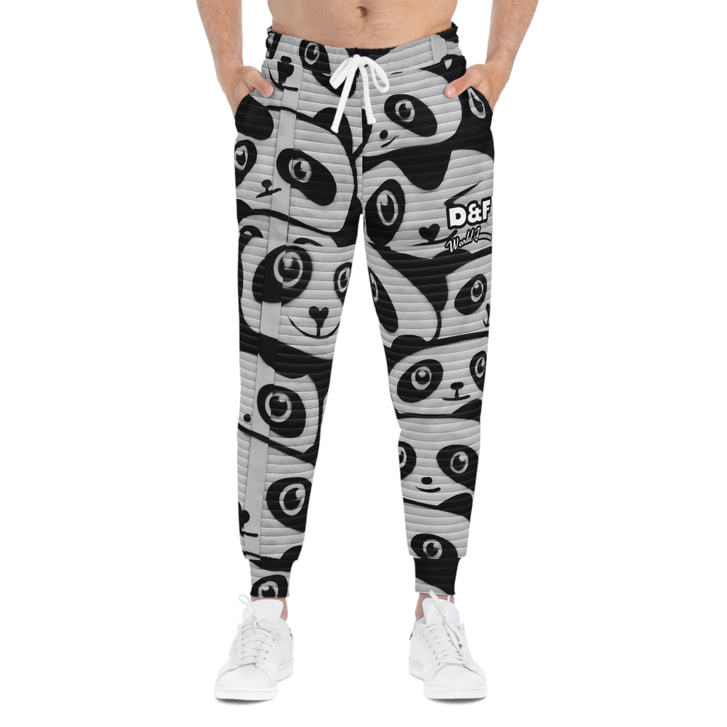 NLB Vintage - Panda Athletic Joggers Printify