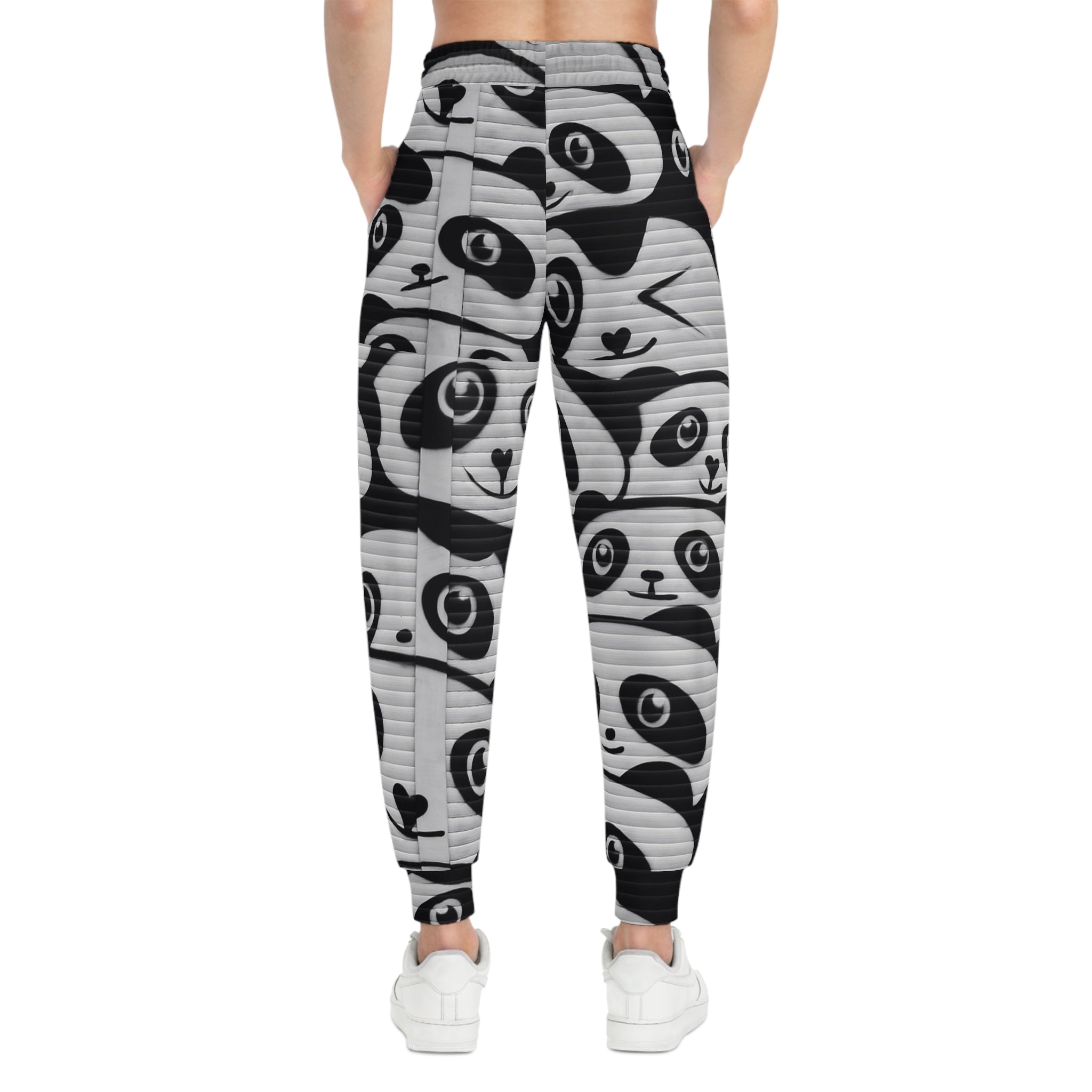 NLB Vintage - Panda Athletic Joggers Printify