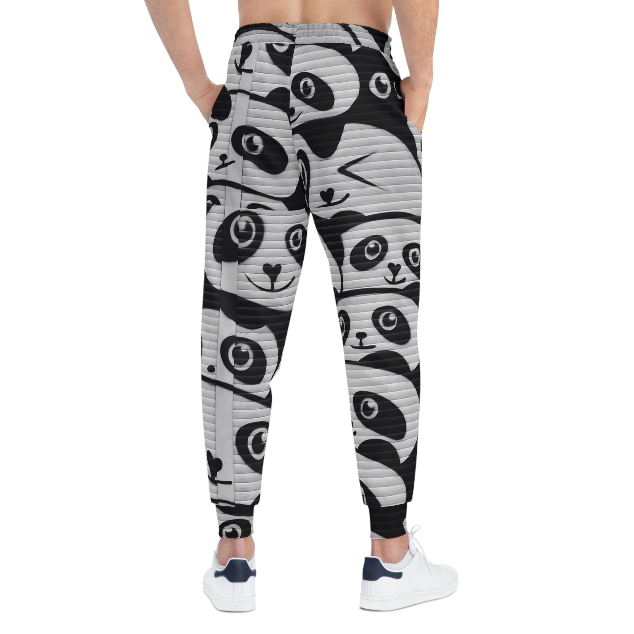 NLB Vintage - Panda Athletic Joggers Printify